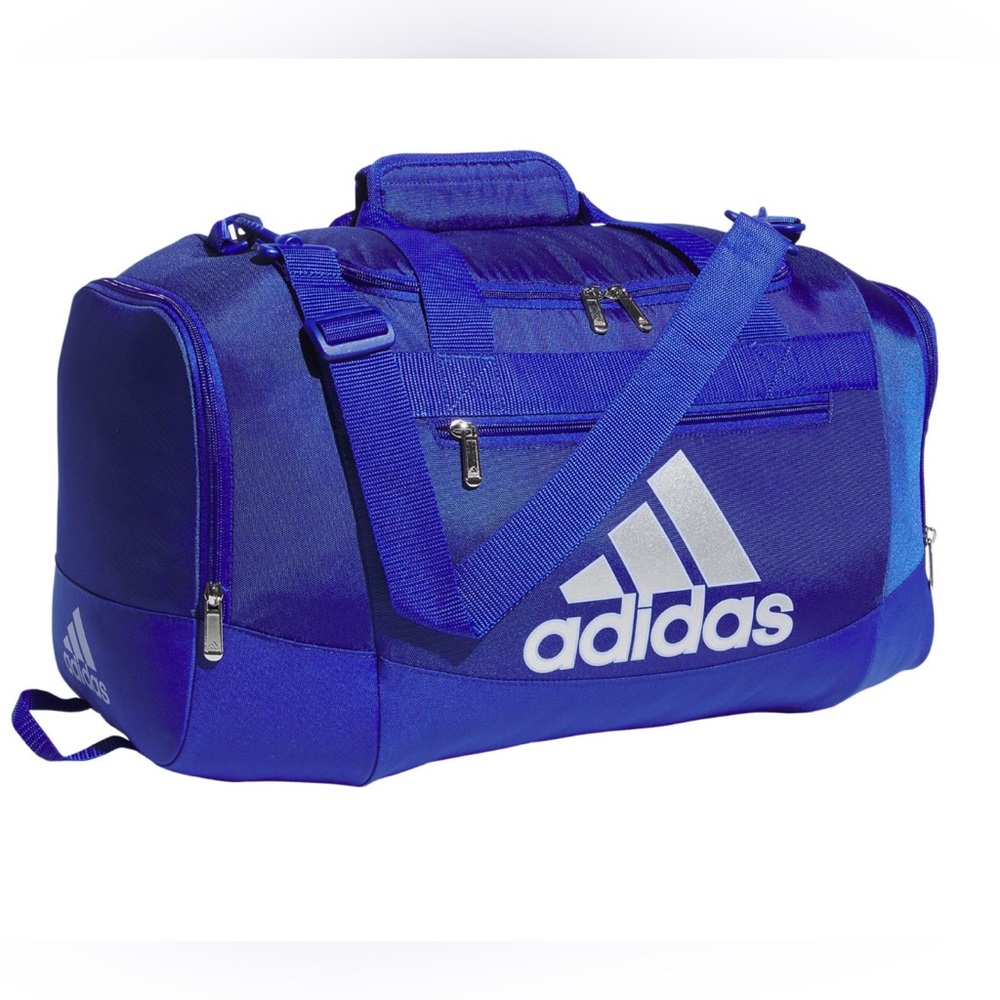 NEW Adidas Blue Duffel Bag for Gym Sports Travel School - Small